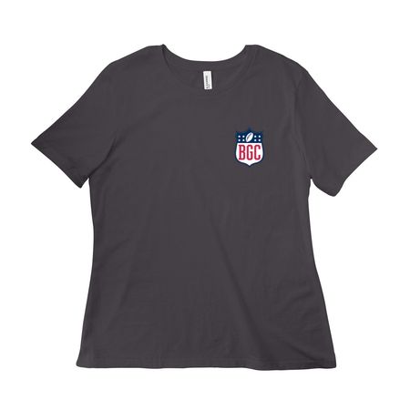 Bad Gurlz Club Merch - Shirts, a Dark Grey Women?s Relaxed Cotton Tee