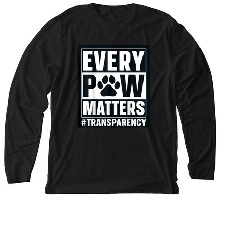 Every Paw Matters!, a Solid Black Blend Premium Long Sleeve Tee