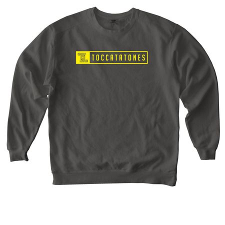 Classic Yellow Logo, a Pepper Comfort Colors Crewneck Sweatshirt
