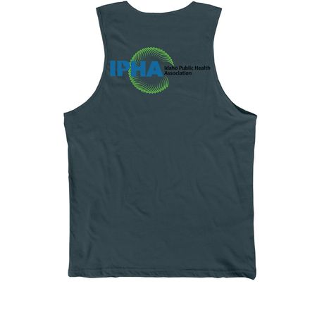 IPHA-ID PH Nerd&nbsp;, a Dark Grey Premium Cotton Tank (back-view)