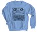 LIMITED TIME TTY MERCH!, a Carolina Blue Crewneck Sweatshirt