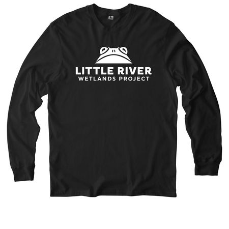 LRWP VOLUNTEER, a Deep Black Allmade Organic Cotton Long Sleeve Tee