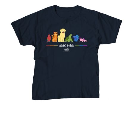 AMC Pride & Diversity T-Shirts, a Navy Youth Unisex Tee