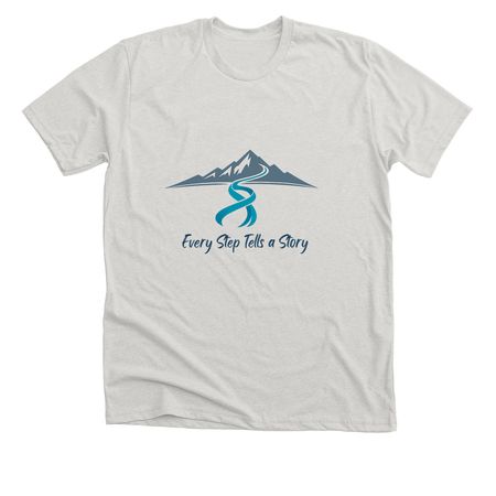 Katie P. Pittsburgh to Peru, a Heather Cement Premium Unisex Tee