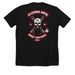 SBA BOW, a Solid Black Blend Premium Unisex Tee (back-view)