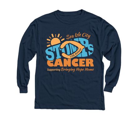 STOMP 2026 Apparel ? Full Color, a Navy Youth Long Sleeve Tee