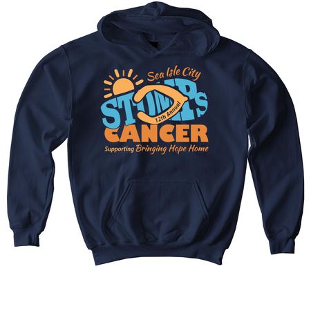 STOMP 2026 Apparel ? Full Color, a Navy Softstyle Youth Pullover Hoodie