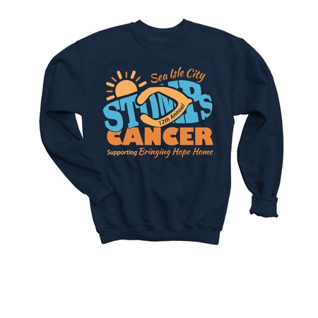 STOMP 2026 Apparel ? Full Color, a Navy Youth Crewneck Sweatshirt