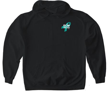 ECM Squad Shirts F/C, a Black Gildan Softstyle Pullover Hoodie