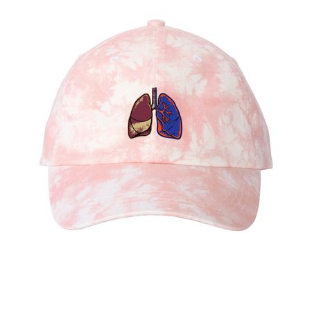 Hats, a Light Pink Printed Tie Dye Baseball Hat