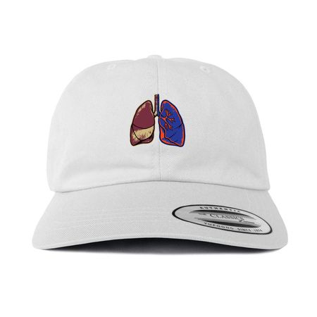 Hats, a White Printed Classic Baseball Cap