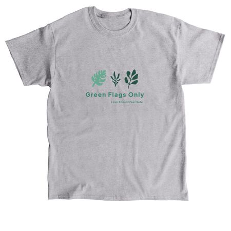 Green Flags Only, a Sport Grey Classic Unisex Tee
