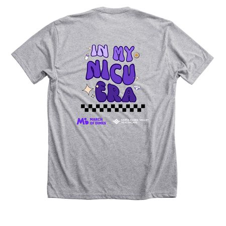 March for Babies 2024, a Athletic Heather Premium Unisex Tee (back-view)