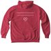 Savannah Sky Arviso&nbsp;, a Crimson Comfort Colors Pullover Hoodie (back-view)