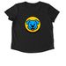 Casa Suli Animal Society, a Space Black Allmade Eco Triblend Women?s Scoop Neck Tee (back-view)