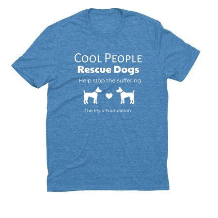 Help Stop the Suffering&nbsp;, a Azure Blue Allmade Eco Triblend Unisex Tee
