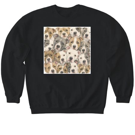 Pit Bull&nbsp;, a Black Softstyle Crewneck Sweatshirt
