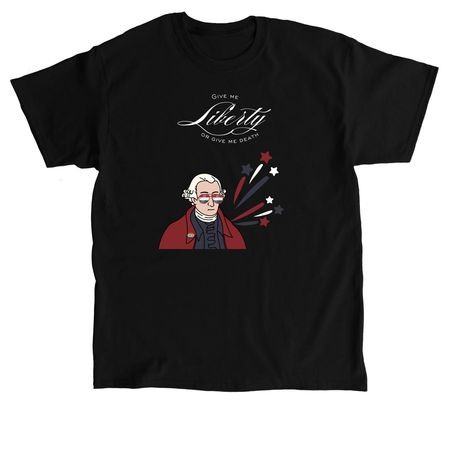 Patrick Henry 2, a Black Classic Unisex Tee