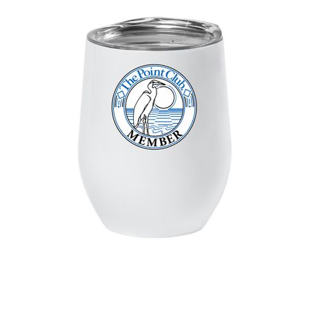 Wine Tumbler, a White Insulated Wine Cup