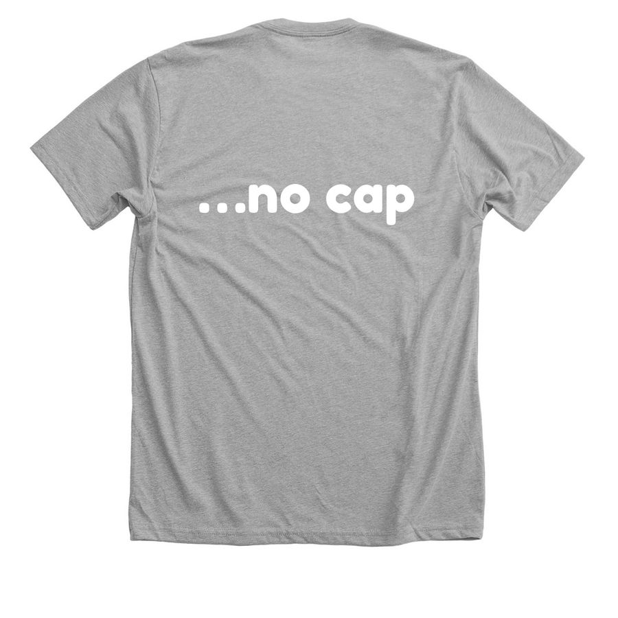 No cap, NH schools are under attack, a Athletic Heather Premium Unisex Tee (back-view)