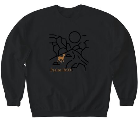 Surefooted, a Black Softstyle Crewneck Sweatshirt