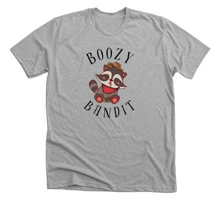 The Boozy Bandit, a Athletic Heather Premium Unisex Tee