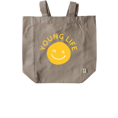 Young Life Smile Tote, a Pumice Recycled Cotton Tote Bag