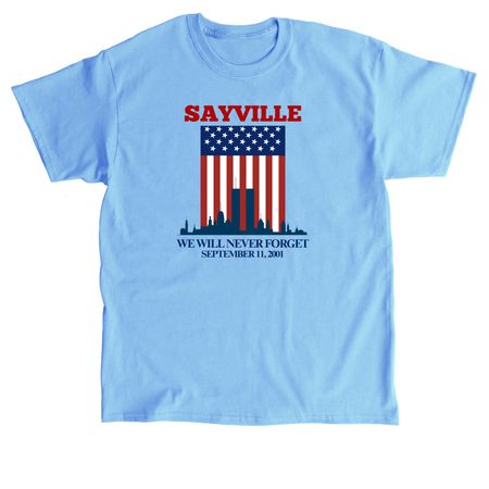 September 11th Remembrance, a Carolina Blue Classic Unisex Tee