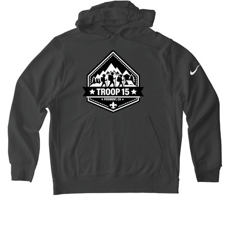 Nike Troop 15 Hoodie, a Anthracite Nike Club Fleece Pullover Hoodie