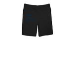 Summers coming, let your legs be free, a Black Midweight Fleece Shorts (back-view)