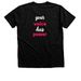Your Voice Has Power, a Black Heather Premium Unisex Tee (back-view)
