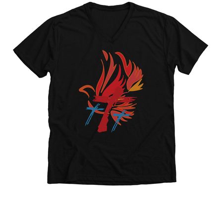2023 Calvary logo (fixed version)&nbsp;, a Solid Black Blend Premium V-Neck Tee