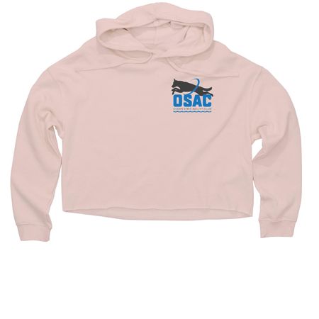 The Whale Cup, a Blush Women?s Lightweight Cropped Hoodie