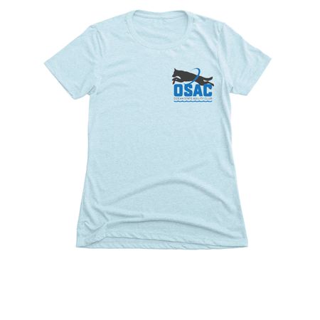 The Whale Cup, a Ice Blue Women's Slim Fit Tee