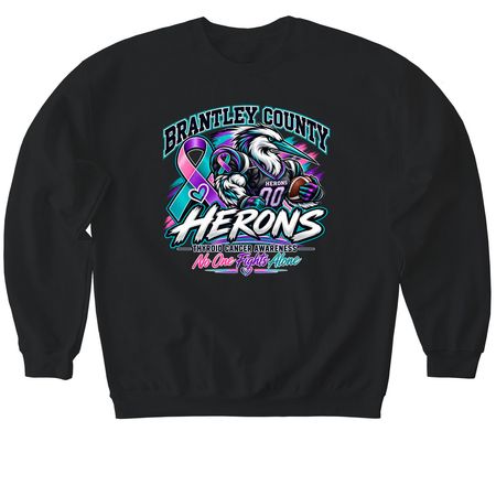 JazlynnStrong(Football Version), a Black Softstyle Crewneck Sweatshirt