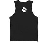 The Tank, a Black Premium Cotton Tank (back-view)