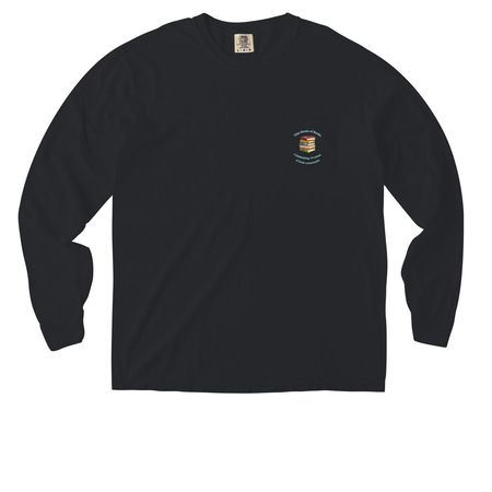 Ten Years of THoB Pocket Shirt, a Black Comfort Colors Long Sleeve Pocket Tee