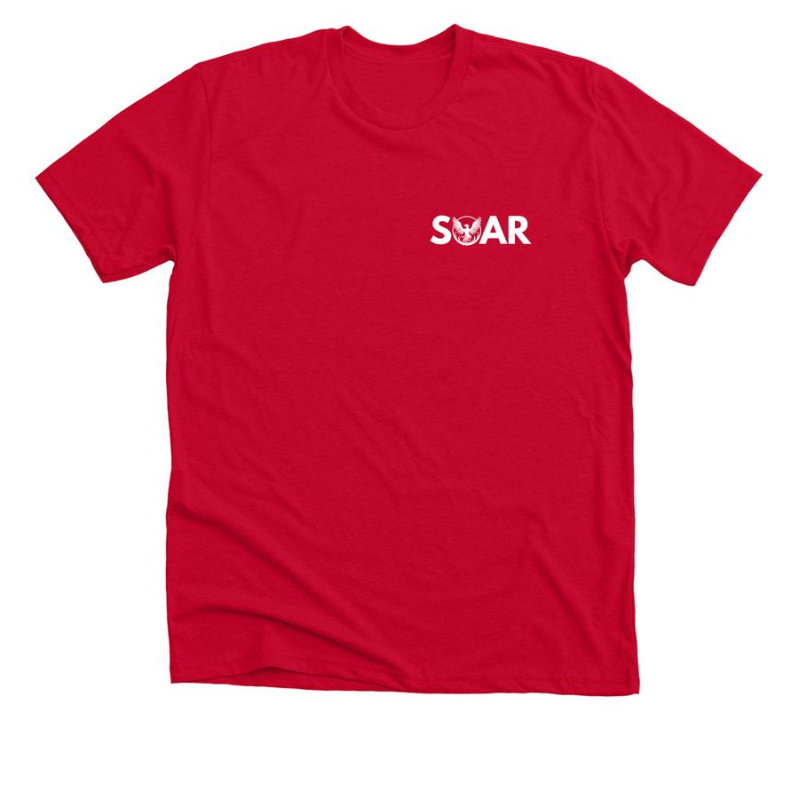 SOAR TOGETHER, a Solid Red Blend Premium Unisex Tee