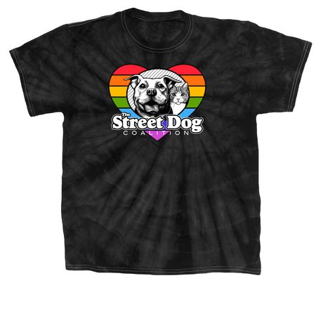 Pride Shirts - Dark Neutrals, a Black Classic Tie Dye Tee