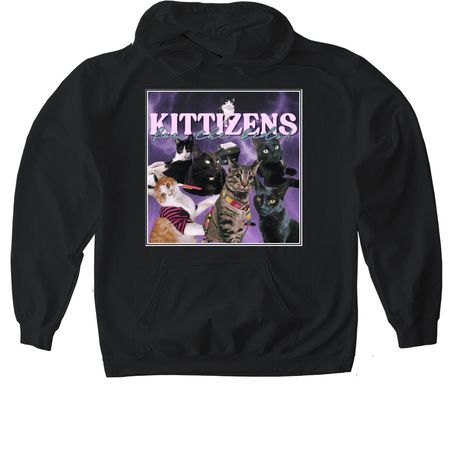 Kittizens for the Kids, a Black Gildan Softstyle Pullover Hoodie