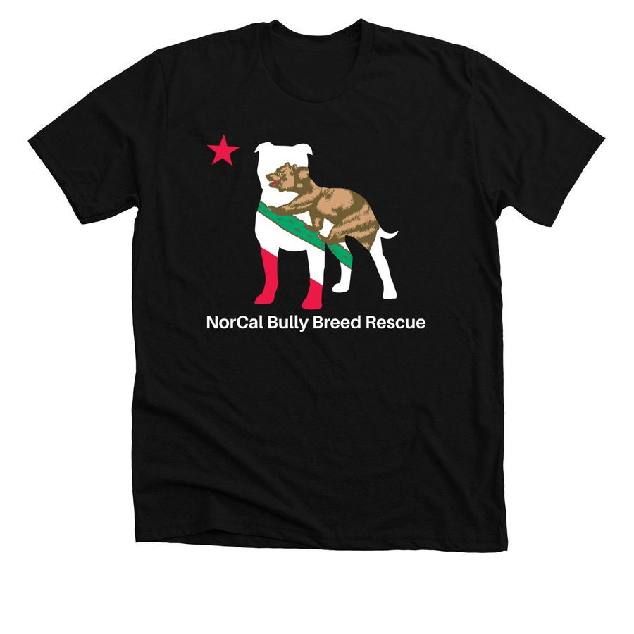 California State Bully Flag, a Solid Black Blend Premium Unisex Tee