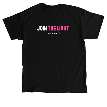 Join The Light, a Black Classic Unisex Tee