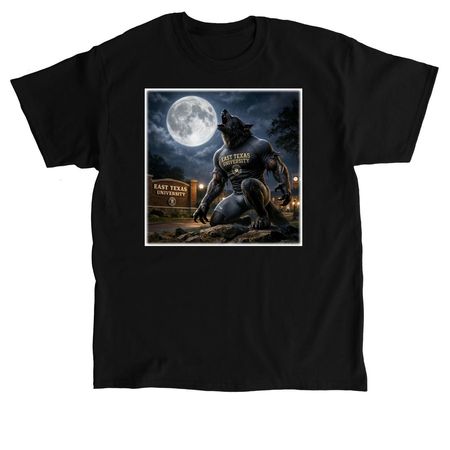 GrrAndy Howling at the Moon, a Black Classic Unisex Tee