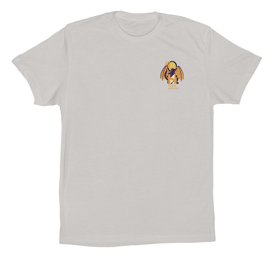 Hope Atlanta X Dragon Con Shirt, a Solid Athletic Grey Premium Cotton Tee