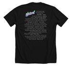 Dark Colored Shirts, a Solid Black Blend Premium Unisex Tee (back-view)
