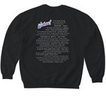 Dark Colored Shirts, a Black Softstyle Crewneck Sweatshirt (back-view)