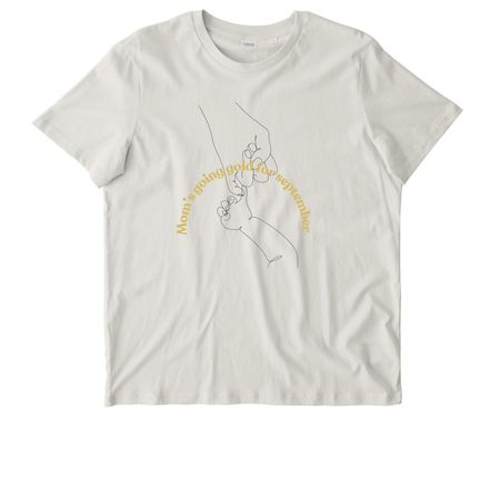 Mom?s going gold for September., a Natural Raw Stanley/Stella Unisex Crafter Tee