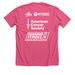 Hydro Support Stream, a Heather Charity Pink Premium Unisex Tee (back-view)