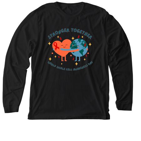 Sickle Cell Awareness 2026, a Solid Black Blend Premium Long Sleeve Tee