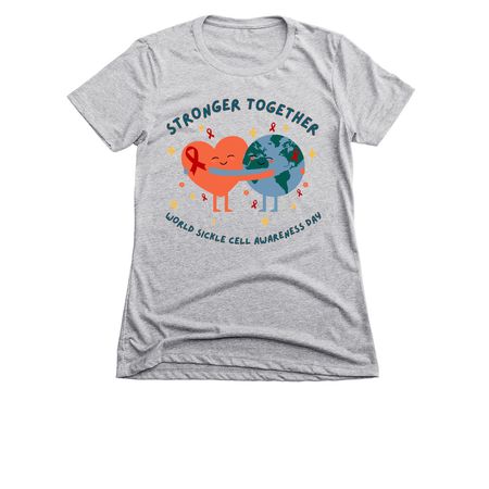 Sickle Cell Awareness 2026, a Dark Heather Grey Women's Slim Fit Tee